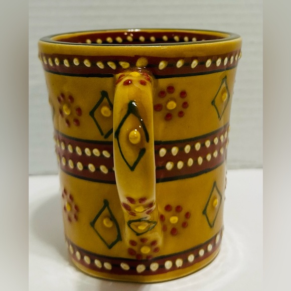 Authentic Mexican Mug Pottery Hand-made Hand-painted - Picture 4 of 6